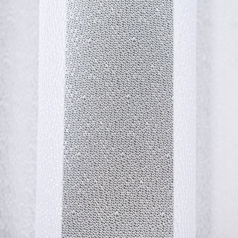 Firanka żakardowa ze wzorem na samym dole, wys. 170cm, kolor biały 018989/000/001/000170/1