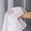 Firanka żakardowa ze wzorem pasowym, wys. 250cm, kolor biały 107363/000/001/000250/1