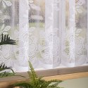 Firanka żakardowa ze wzorem po całości, wys. 155cm, kolor biały 004713/000/001/000155/1