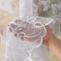 Firanka żakardowa ze wzorem po całości, wys. 160cm, kolor biały 049815/000/001/000160/1
