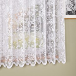 Firanka żakardowa ze wzorem po całości, wys. 170cm, kolor biały 037800/000/001/000170/1