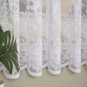 Firanka żakardowa ze wzorem po całości, wys. 175cm, kolor biały 004713/000/001/000175/1