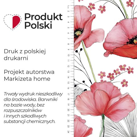 MAKI CARMINE Tkanina dekoracyjna OXFORD WODOODPORNY, szer. 160cm, kolor biały D00381/OXW/001/160000/1