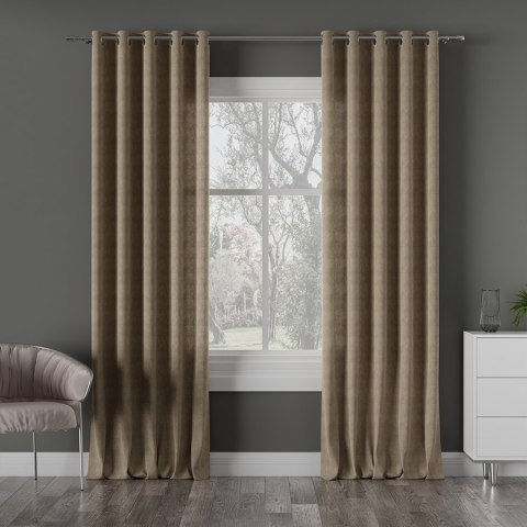 MILAS Tkanina dekoracyjna, wys. 300cm, kolor 043 ciemny ciepły beż MILAS0/000/043/000300/1