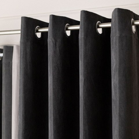 MILAS Tkanina dekoracyjna, wys. 300cm, kolor 800 ciepły grafitowy MILAS0/000/800/000300/1