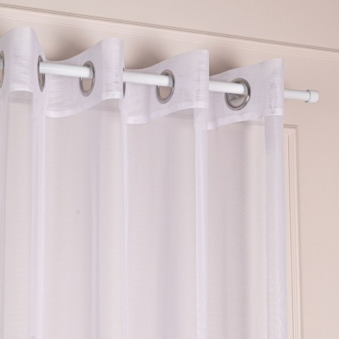 ORENA Firana gotowa na przelotkach, 250x140cm, kolor biały 626607/FGP/001/140250/1