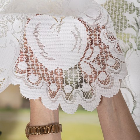 PELAGIA Firanka żakardowa gotowa, 135x300cm, kolor biały 361250/FBL/001/300135/1