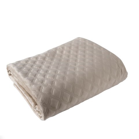 VELVI Narzuta dekoracyjna, rozmiar 70x160cm, kolor 001 ciemny beżowy VELVI0/NAP/001/070160/1