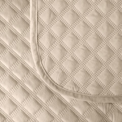 VELVI Narzuta dekoracyjna, rozmiar 70x160cm, kolor 003 jasny beżowy VELVI0/NAP/003/070160/1