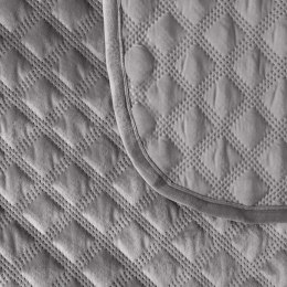 VELVI Narzuta dekoracyjna, rozmiar 70x160cm, kolor 005 jasny szary VELVI0/NAP/005/070160/1