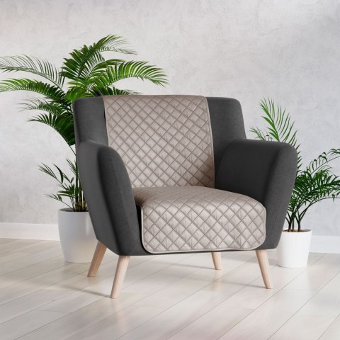 VELVI Narzuta dekoracyjna, rozmiar 70x160cm, kolor 017 szaro-beżowy VELVI0/NAP/017/070160/1