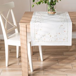 ZIELONA MELODIA Bieżnik z haftem, 50x100cm, kolor biały 291829/KSP/L01/050100/1