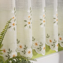 Zazdrostka haftowana w kwiaty, wys. 40 cm, kolor 010 jasny kremowy 224338/684/010/000040/1