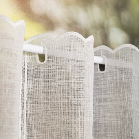 Zazdrostka haftowana w kwiaty, wys. 40 cm, kolor 010 jasny kremowy 224338/684/010/000040/1