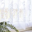 Zazdrostka żakardowa ze wzorem pasowym, wys. 70cm, kolor biały 044330/000/001/000070/1