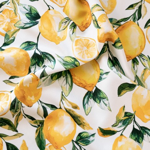 CYTRYNY Tkanina dekoracyjna typu MILAS, szerokość 150cm, kolor 001 biały D00325/MIL/001/150000/1