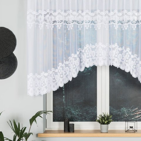 DARIA Firanka żakardowa gotowa, 120x350cm, kolor biały 018982/FBL/001/350120/1