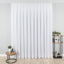 Firanka fantazyjna z ołowianką, wys. 320cm, kolor biały SILK00/OLO/001/000320/1