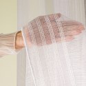 Firanka fantazyjna z ołowianką ze wzorem na samym dole ze złotą błyszczącą nitką, wys. 300cm, kolor 004 biały 001856/OLO/004
