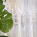 Firanka żakardowa ze wzorem pasowym, wys. 150cm, kolor biały 049365/000/001/000150/1