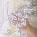 Firanka żakardowa ze wzorem po całości, wys. 150cm, kolor biały 049348/000/001/000150/1