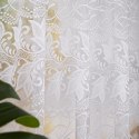 Firanka żakardowa ze wzorem po całości, wys. 180cm, kolor biały 049348/000/001/000180/1
