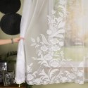 Firanka żakardowa ze wzorem rosnącym, wys. 175cm, kolor biały 054452/000/001/000175/1