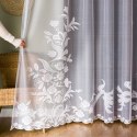 Firanka żakardowa ze wzorem rosnącym, wys. 250cm, kolor biały 054452/000/001/000250/1