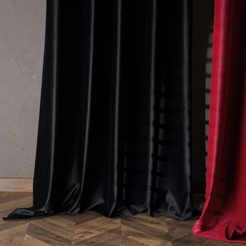 MATT VELVET Tkanina dekoracyjna, wys. 320cm, kolor 052 czarny MATVEL/TDP/052/000320/1