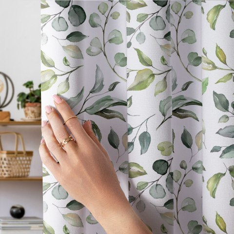 SAMSUN Tkanina dekoracyjna typu MILAS, szer. 150cm, kolor biały D00007/MIL/001/150000/1