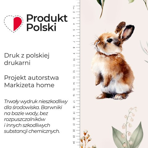 SIELSKIE ZAJĄCZKI Tkanina dekoracyjna NINA WODOODPORNA, szer. 160cm, kolor 004 beżowy D00408/NIW/004/160000/1