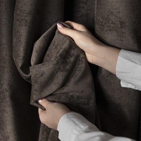 SOFT Tkanina dekoracyjna, wys. 285cm, kolor 009 ciemny chłodny brązowy TD0035/TDP/009/000285/1