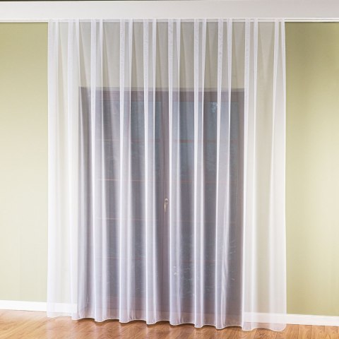 Firanka fantazyjna z ołowianką, wys. 300cm, kolor biały 725234/OLO/001/000300/1