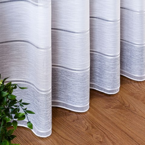 Firanka fantazyjna z ołowianką, wys. 300cm, kolor 004 jasny szary 001834/OLO/004/000300/1