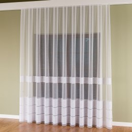 Firanka fantazyjna z ołowianką, wys. 300cm, kolor 008 biały 001834/OLO/008/000300/1
