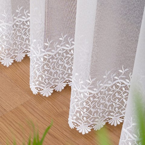 Firanka z aplikacją, dwupasowa, wys. 290cm, kolor 010 offwhite APL003/433/010/000290/1