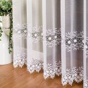Firanka z aplikacją na markizecie, dwupasowa, wys. 280cm, kolor biały 122739/433/001/000280/1