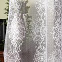 Firanka żakardowa ze wzorem po całości, wys. 280cm, kolor biały 625809/000/001/000280/1