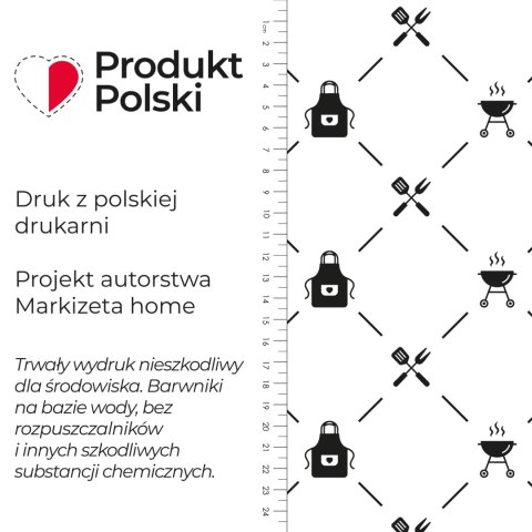 KLASYCZNY GRIL Tkanina dekoracyjna NINA WODOODPORNA, szer. 160cm, kolor 006 czarny D00421/NIW/006/160000/1