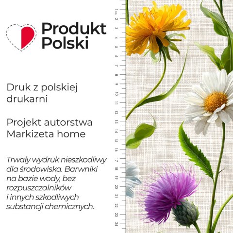 KWIATY POLNE ZOYA Tkanina dekoracyjna NINA WODOODPORNA, szer.160cm, kolor 009 wielokolorowy D00436/NIW/009/160000/1