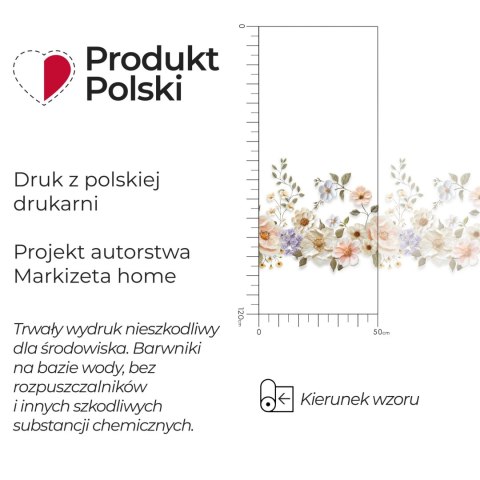 KWIATY Z EFEKTEM WYSZYWANIA Firanka żakardowa 023456, wys. 120cm, kolor biały D00178/000/001/000120/1
