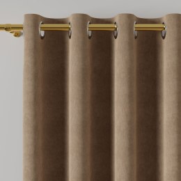 MILAS Zasłona gotowa na przelotkach, 260x140cm, kolor 007 ciemny kawowy MILAS0/ZGP/007/140260/1