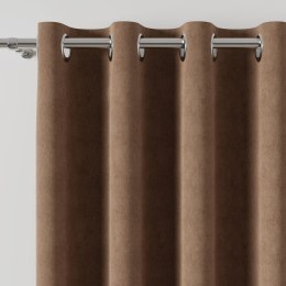 MILAS Zasłona gotowa na przelotkach, 260x140cm, kolor 008 ciepły brązowy MILAS0/ZGP/008/140260/1
