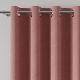MILAS Zasłona gotowa na przelotkach, 260x140cm, kolor 019 pudrowy różowy, ciemny MILAS0/ZGP/019/140260/1