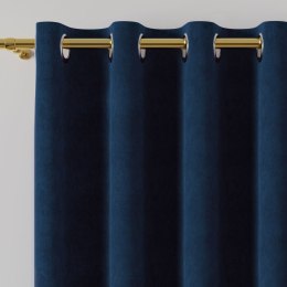 MILAS Zasłona gotowa na przelotkach, 260x140cm, kolor 037 ciemny niebieski MILAS0/ZGP/037/140260/1