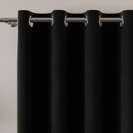 MILAS Zasłona gotowa na przelotkach, 260x140cm, kolor 039 czarny MILAS0/ZGP/039/140260/1