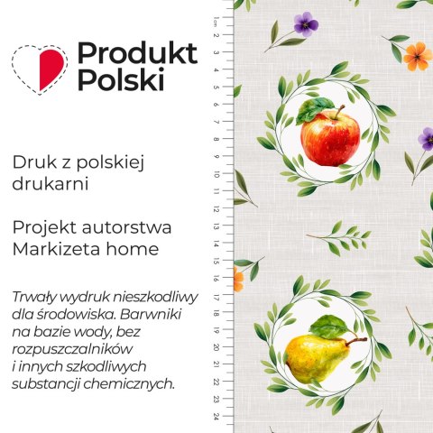 OWOCOWY GRIL Tkanina dekoracyjna NINA WODOODPORNA, szer. 160cm, kolor 005 szaro beżowy D00424/NIW/005/160000/1