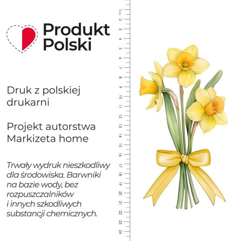 ŻONKIL Zazdrostka żakardowa 626119, wys. 70cm, kolor 008 żółty D00427/ZAZ/008/000070/1