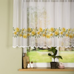 ŻONKILE Firanka żakardowa 023456, wys. 120cm, kolor 008 żółty D00428/000/008/000120/1