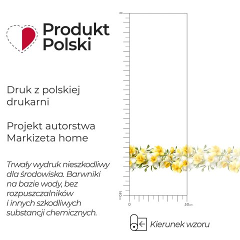 ŻONKILE Firanka żakardowa 023456, wys. 160cm, kolor 008 żółty D00428/000/008/000160/1